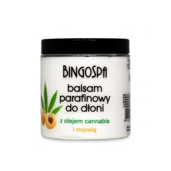 BINGOSPA Balsam parafinowy do dłoni z olejem cannabis i morelą 250g   !